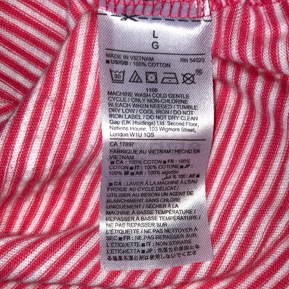 Gap Scoop Neck striped side tie top - Picture 4 of 5